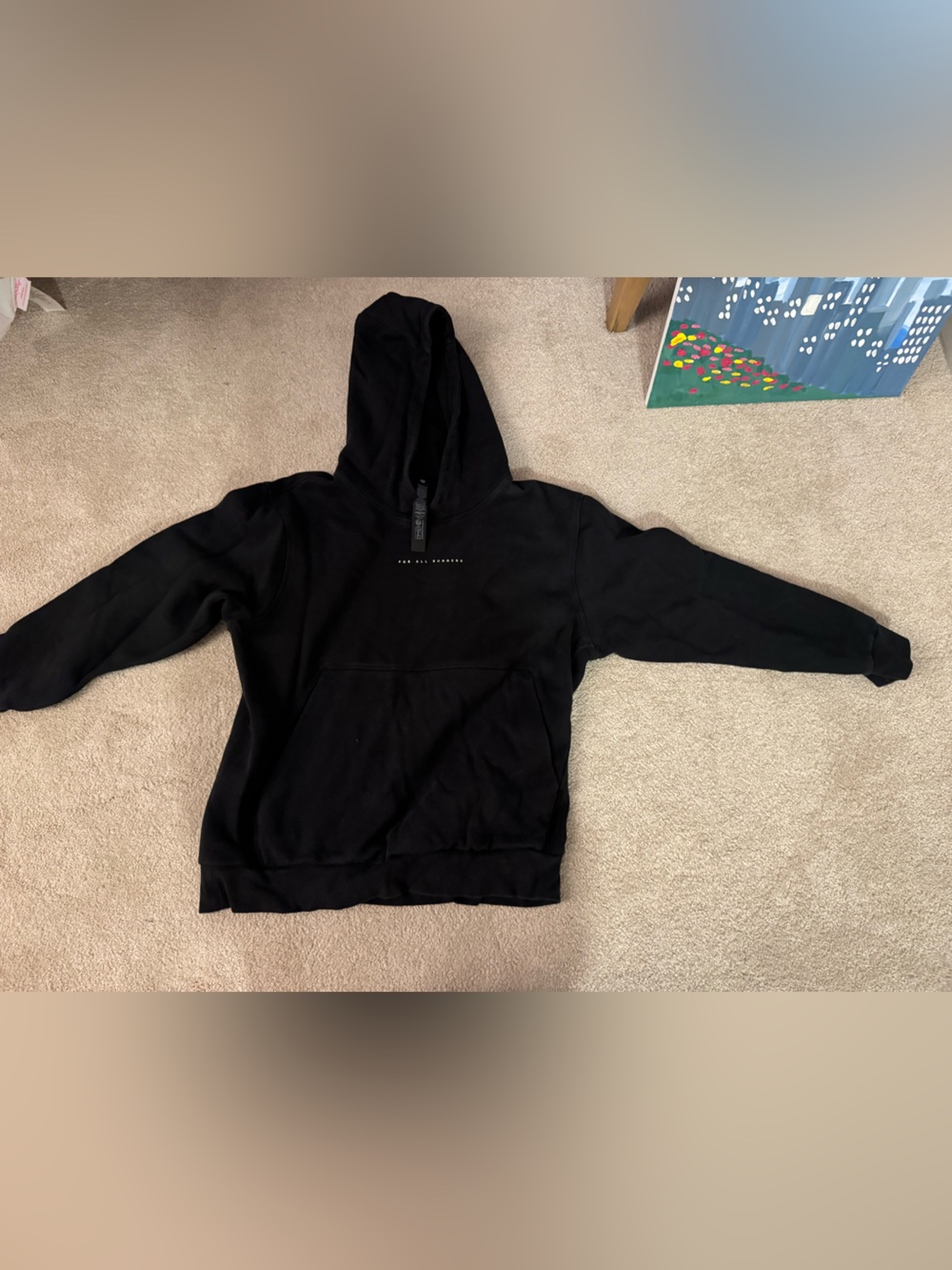 lululemon athletica Black Hooded Pullover Sweatshirt
